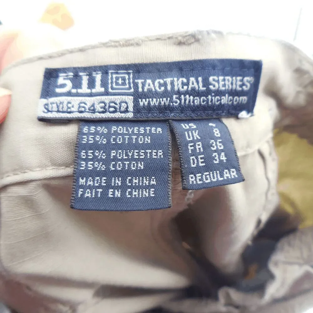 5.11+ TACTICAL Taclite Pro Ripstop Pants Women's Size 4 Long‎ Khaki 64360 EUC